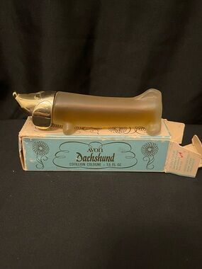 Vintage Avon Dachshund Cotillion Cologne Bottle